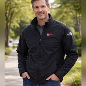 Men's The North Face Performance Jacket XL Black with Red Logo